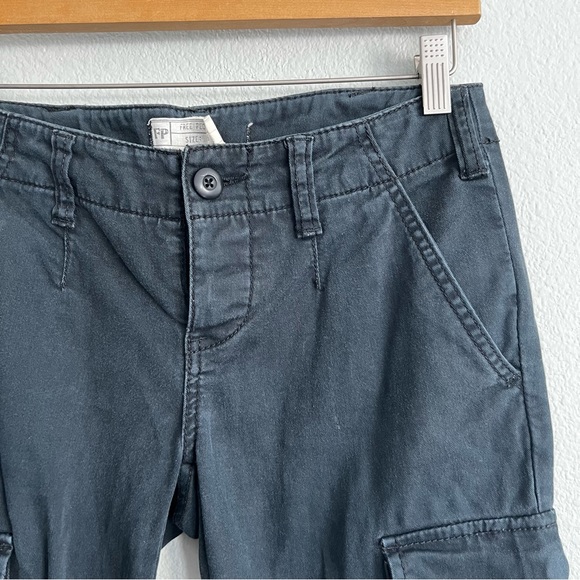 Free People Black Military Skinny Leg Cargo Pants. Size 26 - Picture 3 of 7